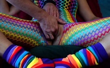 Deep Double Fisting Makes Brunette Moan With Orgasmic Pleasu