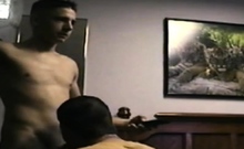 Vintage Horny Jock Hard Sucking Dick