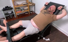 Burly Dude Tickled And Hooked For More