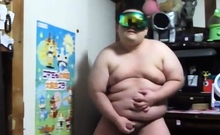 Asian Chub Jerks Off Solo
