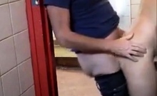 Gloryhole Masturbation Amateur Hunk Fun In The Restroom